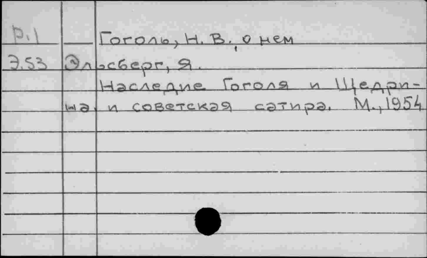 ﻿		Эл	1 OrOAla.), Н. Ь, 9		 9i .		
		И д с.л g л \л е. Гп г о л а \н	\ДА & Д Р~
	1«Ц 7)	и roP,<s7CK7)9| сатира.	М* ) Ï9bА
		
		
		
			—
		
		